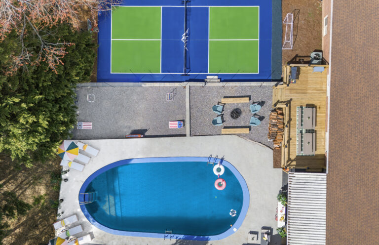 Pool and Pickleball Court